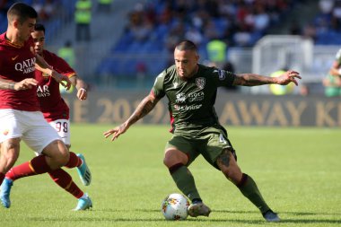 Serie A Futbol Maçı: Romanlar Cagliari, Roma, İtalya 'ya Karşı - 06 Ekim 2019