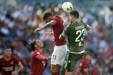 Serie A Futbol Maçı: Romanlar Cagliari, Roma, İtalya 'ya Karşı - 06 Ekim 2019