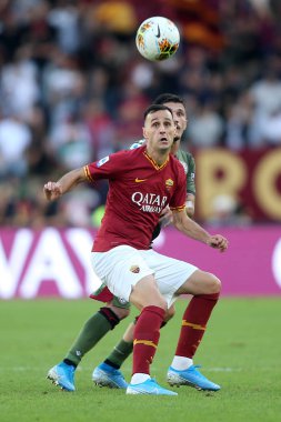 Serie A Futbol Maçı: Romanlar Cagliari, Roma, İtalya 'ya Karşı - 06 Ekim 2019