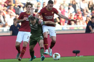 Serie A Futbol Maçı: Romanlar Cagliari, Roma, İtalya 'ya Karşı - 06 Ekim 2019