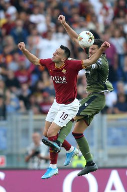 Serie A Futbol Maçı: Romanlar Cagliari, Roma, İtalya 'ya Karşı - 06 Ekim 2019