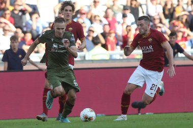 Serie A Futbol Maçı: Romanlar Cagliari, Roma, İtalya 'ya Karşı - 06 Ekim 2019