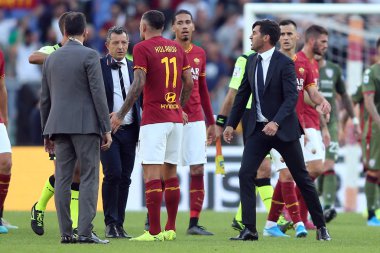 Serie A Futbol Maçı: Romanlar Cagliari, Roma, İtalya 'ya Karşı - 06 Ekim 2019