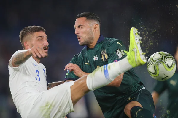 UEFA EURO 2020 QULIFIER MATCH ITALIA VS GRECIA - ROMA, ITALIA - 12 DE OCTUBRE DE 2019 — Foto de Stock