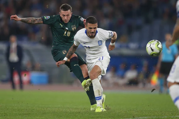 Uefa Euro 2020 Qulifier Match Italy Vs Greece - Ρώμη, Ιταλία - 12 Οκτωβρίου 2019 — Φωτογραφία Αρχείου