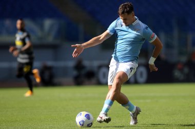 Roma, İtalya - 04 / 10 / 2020: Patric (LAZIO) İtalya Serisi 20 / 21 futbol karşılaşmasında SS Lazio ile FC Inter arasında Roma Olimpiyat Stadyumu 'nda oynanan karşılaşmada