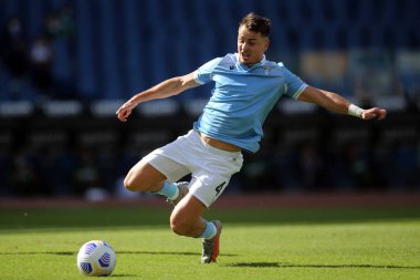 Roma, İtalya - 04 / 10 / 2020: Patric (LAZIO) İtalya Serisi 20 / 21 futbol karşılaşmasında SS Lazio ile FC Inter arasında Roma Olimpiyat Stadyumu 'nda oynanan karşılaşmada