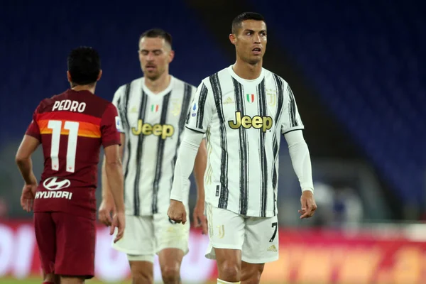 Roma Italia 2020 Cr7 Cristiano Ronaldo Juventus Acción Durante Partido —  Fotos de Stock