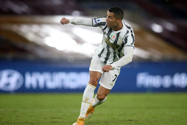 Rome Italie 2020 Cr7 Cristiano Ronaldo Juventus Action Lors Match — Photo