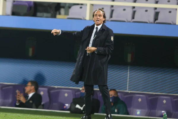 ฟลอเรนซ 2020 Mancini ตาล ในการแข นระหว างอ ตาล บมอลโดวาในสนามก Artemio — ภาพถ่ายสต็อก