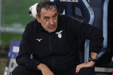 Roma, İtalya 01.03.2024: İtalyan Serisi A TIM 2023-2024 futbol karşılaşması sırasında Lazio Sarri Roma Olimpiyat Stadyumu 'nda SS LAZIO' ya karşı AC MILAN.
