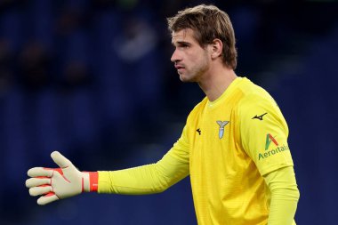 Roma, İtalya 01.03.2024: İtalyan Serisi A TIM 2023-2024 futbol karşılaşması sırasında Lazio İvan Provedel Roma Olimpiyat Stadyumu 'nda SS LAZIO' ya karşı AC MILAN.