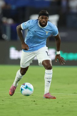 Roma, İtalya 31 Ağustos 2025: Lazio 'lu Nuno Tavares, SS Lazio ile Hellas Verona arasındaki 2025-2026 Serie A Enilive maçı sırasında Olimpiyat Stadyumu' nda görüldü..