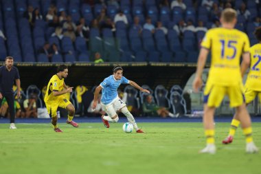 Roma, İtalya 31 Ağustos 2025: Serie A Enilive 2025-2026, 2. gün, SS Lazio ve Hellas Verona arasında Olimpiyat Stadyumu 'nda oynanan futbol karşılaşması.
