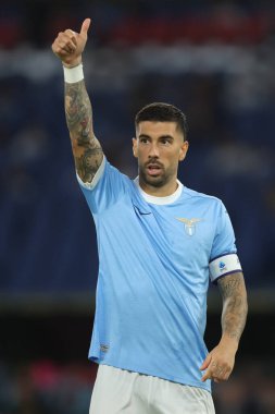 Roma, İtalya 31 Ağustos 2025: Lazio 'lu Mattia Zaccagni, SS Lazio ile Hellas Verona arasında oynanan 2025-2026 Serie A Enilive maçı sırasında Olimpiyat Stadyumu' nda görüldü..