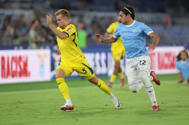 Roma, İtalya 31 Ağustos 2025: Serie A Enilive 2025-2026, 2. gün, SS Lazio ve Hellas Verona arasında Olimpiyat Stadyumu 'nda oynanan futbol karşılaşması.
