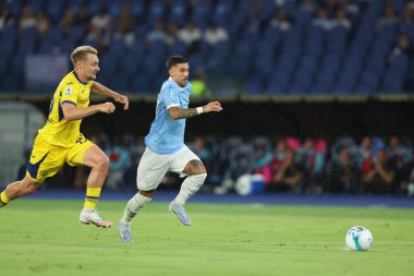 Roma, İtalya 31 Ağustos 2025: Serie A Enilive 2025-2026, 2. gün, SS Lazio ve Hellas Verona arasında Olimpiyat Stadyumu 'nda oynanan futbol karşılaşması.