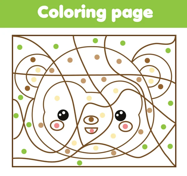 Vetores de Página De Cupcake Para Colorir Planilha Vector Educacional  Colorida Por Amostra Jogo De Pintura e mais imagens de Aprender - iStock