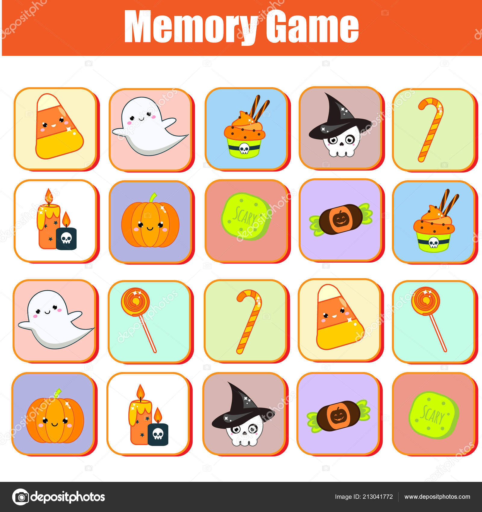 Halloween jogos da memória