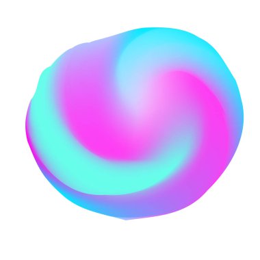 Soyut pembe ve mavi lekeli akışı renkleri şekli. Dekoratif öğe