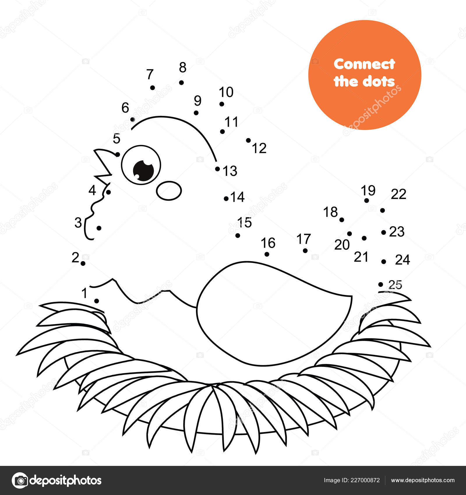 Conecte Pontos Por Números Para Desenhar Animal Ponto Ponto Educação imagem  vetorial de KidLand© 542951202