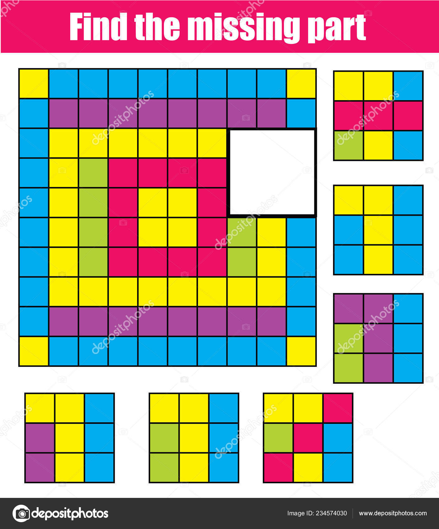 Peças do video game Tetris para colorir e imprimir