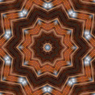 Fraktal desenli arka plan. Mandala, yüzey dekorasyon için baskı tasarımı