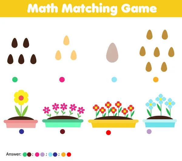 Conjunto Jogos Matemáticos Matemática Jogo Educativo Para Crianças Tarefa  Contagem imagem vetorial de ek_tim© 393772670