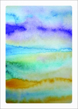 Suluboya kartı. Boş sanatsal arka plan