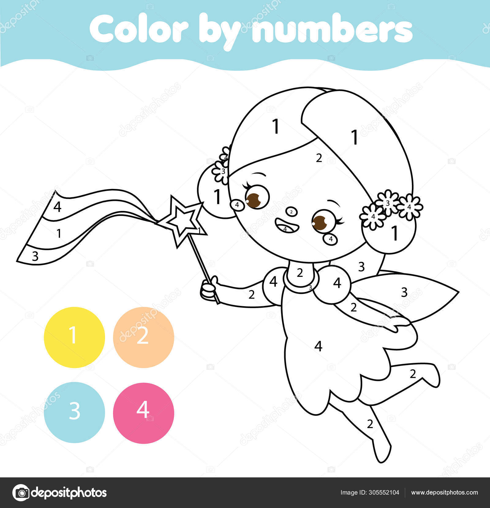 Child Drawing Fairy. Cute Fairy Flying On A Flower Stock Photo, Picture and  Royalty Free Image. Image 53293092.