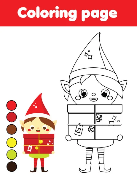 Página Para Colorir Jogo Crianças Educativas Bolo Natal Colorido Desenho  imagem vetorial de ksuklein© 206252246