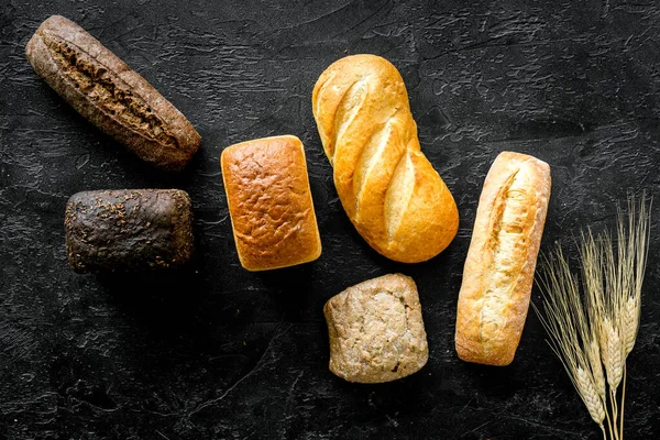 Pan tradicional, recién hecho en casa vista superior —  Fotos de Stock