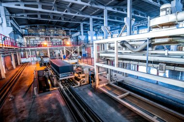 Fabrikada havalandırmalı beton bloklar üretme süreci
