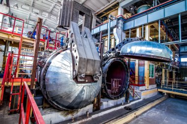 Fabrikada beton bloklar için otomatik klavye açıldı