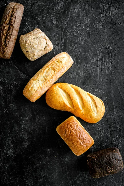Pan tradicional, recién hecho en casa vista superior —  Fotos de Stock