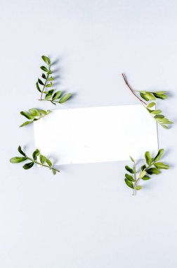 Kaligrafi çiçek desenli üst görünüm maketi.