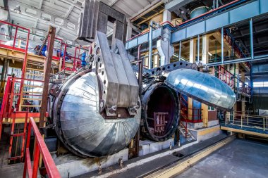 Fabrikada beton bloklar için otomatik klavye açıldı