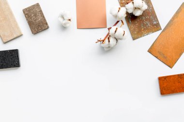 Tasarımcı iç mimari için seramik taş ve mermer ahşap örnekleri seçimi