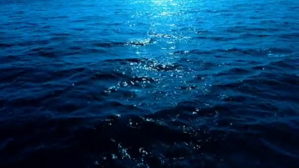 Петля Спокійних Океанських Хвиль Або Поверхні Води — стокове відео