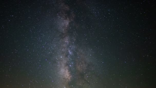 Lattea Galassia Acquari Meteor Doccia Tempo Lasso Alba — Video Stock