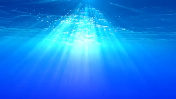 Animace Podmořského Slunečního Svitu — Stock video
