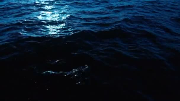 Pętla Spokojne Fale Oceaniczne Lub Powierzchnia Wody Jeziora — Wideo stockowe