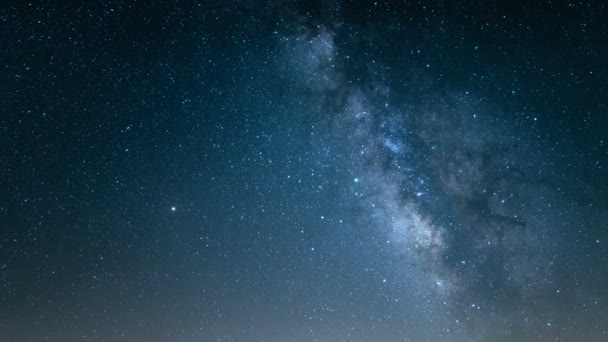 Vía Láctea Galaxia Lluvia Meteorito Tiempo Caducidad Acuaridos Astrofotografía Noche — Vídeo de stock