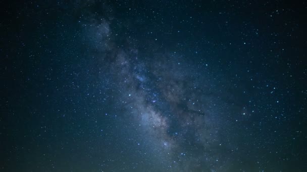 天の川銀河と水星流星群時間の経過 — ストック動画
