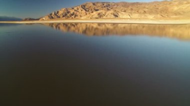 Inyo Dağları Ölüm Vadisi Owens Gölü Kaliforniya Gündüz Havadan Gelen Görüntüler