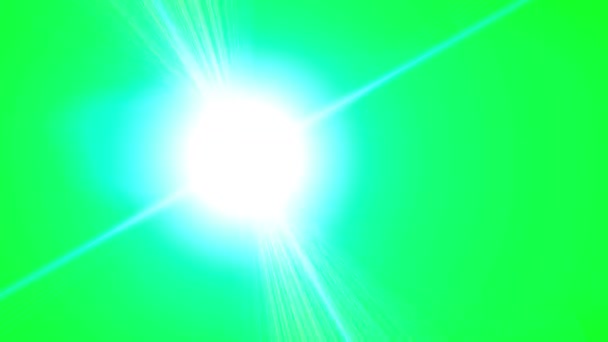 Light Rays Animation Loop Light Green — стоковое видео