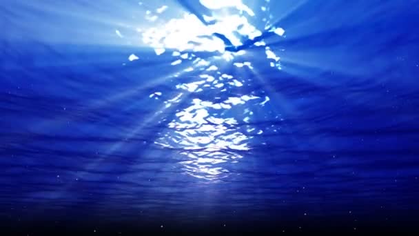 Boucle d'animation des rayons de soleil et des bulles sous-marines