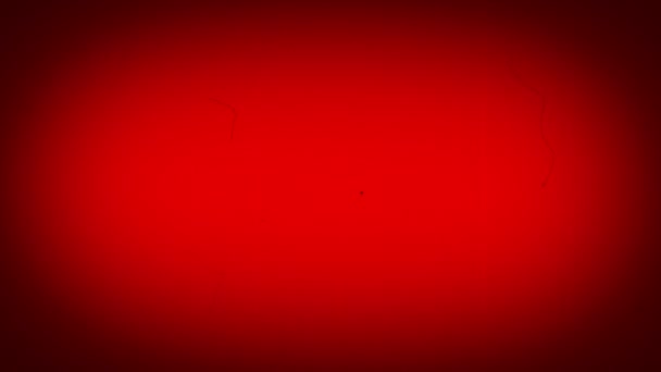 Старый Звук Фильма Царапины Петля Анимации Задний План Красный — стоковое видео