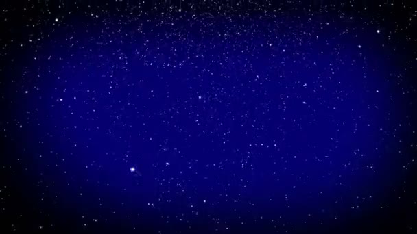 Copos Nieve Animación Loop Fondo Azul — Vídeo de stock