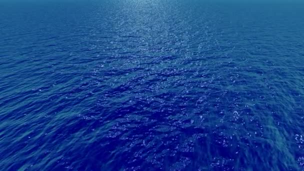 Ozeanwellen Schleifen Tagsüber Animation — Stockvideo